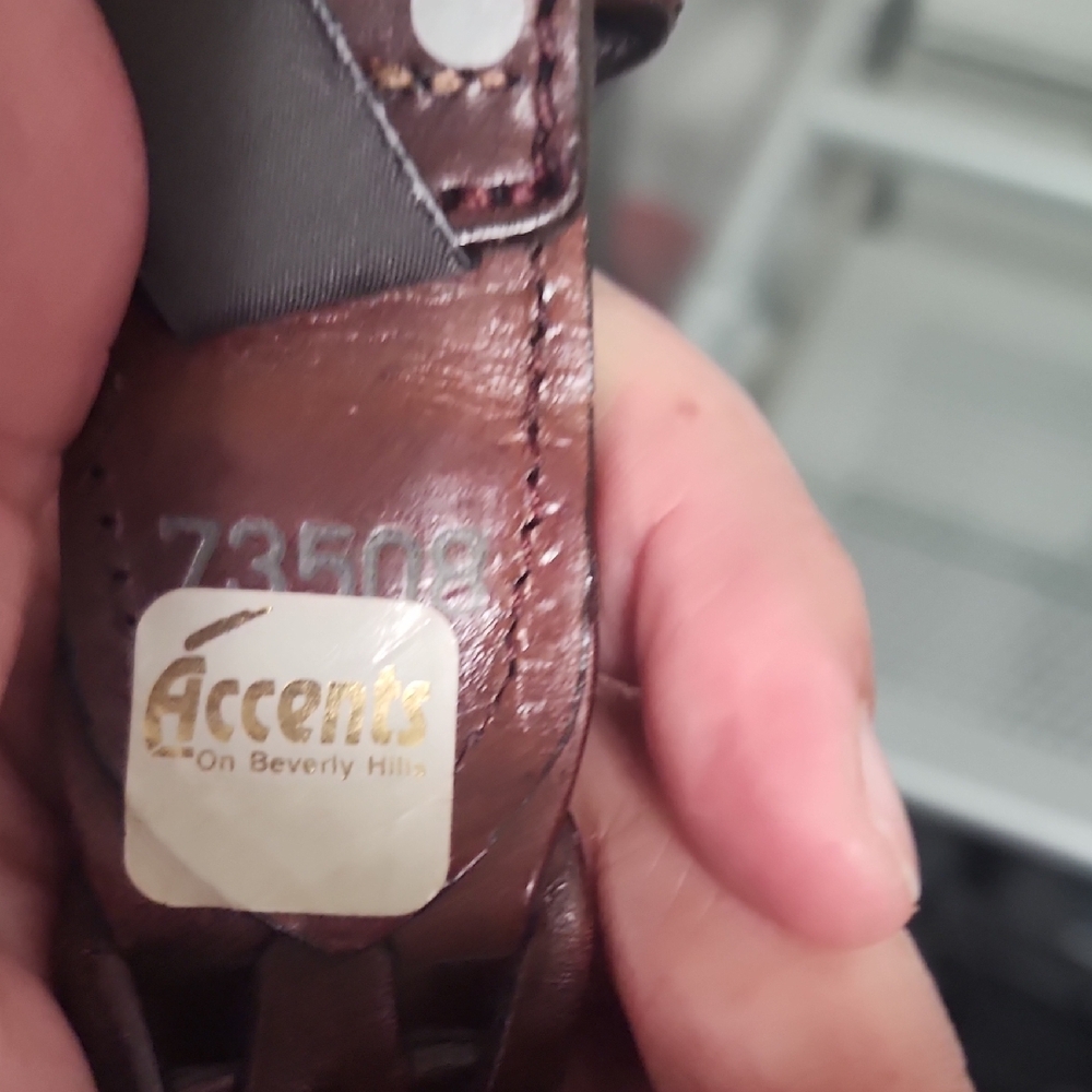Brighton Brown Braided Leather Belt Gold Buckle Classic - Picture 5 of 5